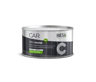BESA-SILVER Masilla Poliester baixa densitat aluminio 2C